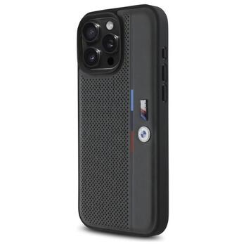 BMW M Perforated Tricolor Detail Line Aizsargapvalks priekš Apple iPhone 16 Pro (BMHCP16L23PUPVA)