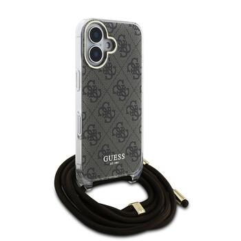 Guess IML 4G Printed Crossbody Strap Case Чехол для Apple iPhone 16 (GUHCP16SHC4SEW)