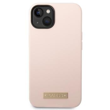 Guess GUHMP14MSBPLP Hardcase Silicone Logo Plate MagSafe Защитный чехол для iPhone 14 Plus/15 Plus 6.7
