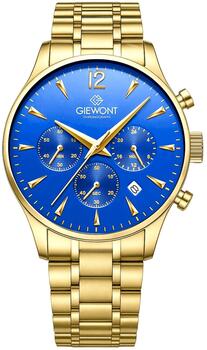 Giewont Мужские часы Chronograph Sapphire / золотой/синий (GW6310-B5)