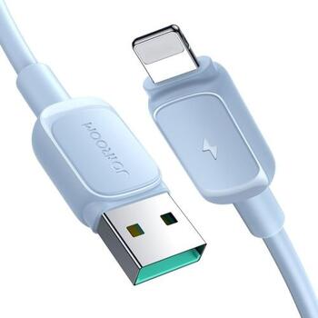 Joyroom S-AL012A14 USB - Lightning Кабель для зарядки 2.4A 480Mb/s 1.2m / синий (S-AL012A141.2M-BLU)