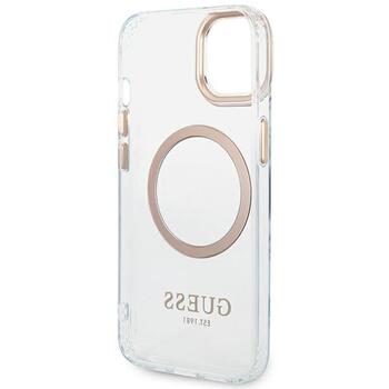 Guess GUHMP14SHTRMD Hardcase Metal Outline Magsafe Защитный чехол для iPhone 14 / 15 / 13 6.1