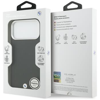 BMW Sign Full Wrapped Metal MagSafe Case Aizsargapvalks priekš Apple iPhone 17 Pro Max (BMHMP17X23PUFWK)