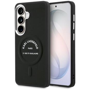 Case Karl Lagerfeld Embossed Ring RSG Logo MagSafe Защитный чехол для Samsung Galaxy S26 Plus / чёрный (KLHMS26MPSKRSGEK)