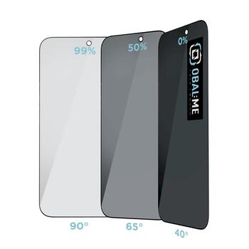 OBAL:ME Privacy 5D Glass Screen Protector Защитное стекло с приватным фильтром для Apple iPhone 17 Pro Max чёрный (57983127172)