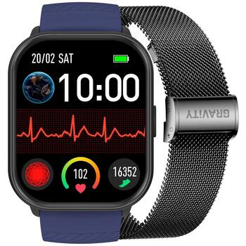 Smartwatch Gravity Ремешок + браслет GT43-5 / чёрный (GT43-5)