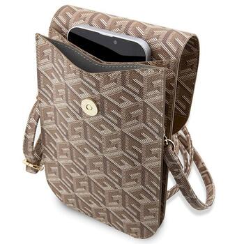 Guess Handbag GUWBHGCFSEW GCube Stripe Rokassoma / brūns (GUWBHGCFSEW)