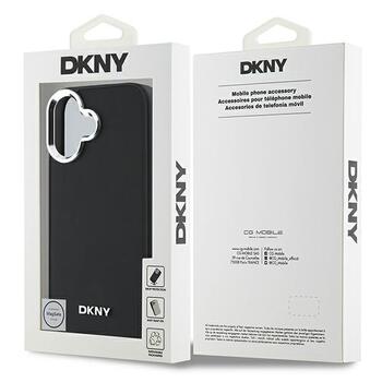 DKNY Plain Silver Logo MagSafe Защитный Чехол для Apple iPhone 16 (DKHMP16SPSCMCLK)