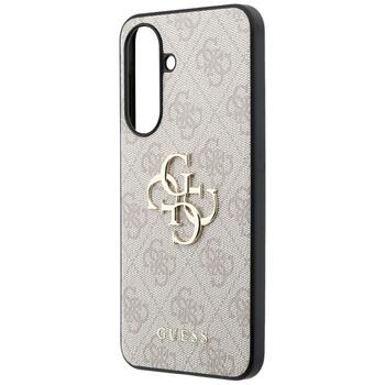 Guess Leather 4G Metal Logo Case Aizsargapvalks priekš Samsung Galaxy A57 5G / rozā (GUHCSA574GMGPI)