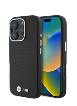 BMW M Edition Kevlar wrapped metal Чехол Для Apple iPhone 16 Pro Max (BMHCP16X23PUFWKEV)