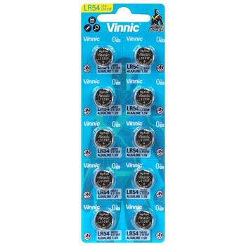 Vinnic G10 / AG10 / 189 / LR1130 / LR54 Baterijas (10gab.) (V-AG10)