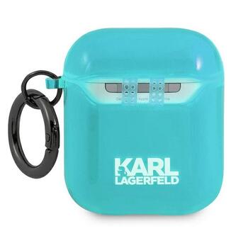 Karl Lagerfeld KLA2UCHFL Защитный чехол для AirPods Choupette / синий (KLA2UCHFL)