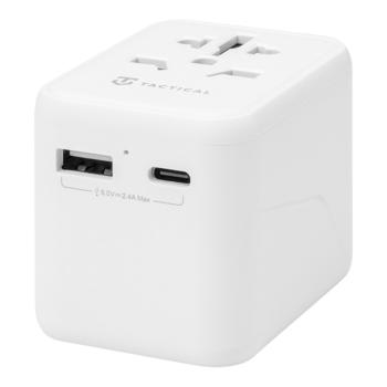 Tactical PTP Travel Adapter Ceļojumu adapteris / balts (TA-57983114716)