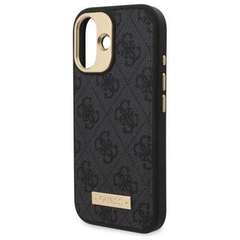 Guess GUHMP16SU4GPRK Hardcase 4G Logo Plate MagSafe Защитный чехол для iPhone 16 6.1