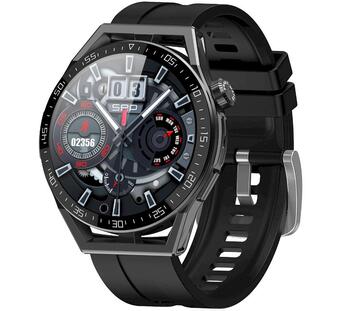 Rubicon RNCE88-1 Smartwatch Смарт-часы с силиконовым ремешком + кожаным ремешком / чёрный (RNCE88-1)
