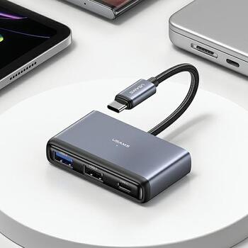 Usams 4in1 Adapteris 2xUSB 2.0 / USB 3.0 / USB-C Hubs (SJ627HUB01)