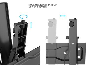 Multibrackets MB-5532 TV sienas kronšteins ar slīpumu televizoriem līdz 55