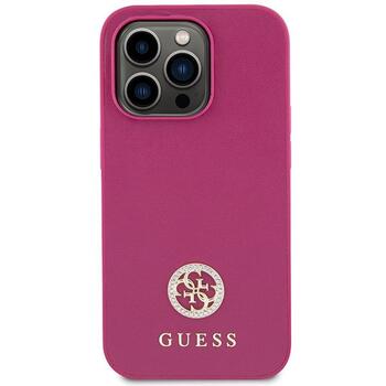 Guess Strass Metal Logo Back Case Защитный Чехол для Apple iPhone 15 Pro Max (GUHCP15XPS4DGPP)