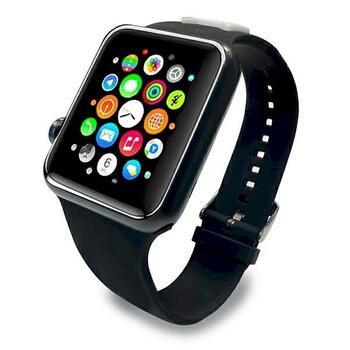 Karl Lagerfeld Pasek KLAWLSLCK Ремешок для часов Apple Watch 42/44/45mm Silicone Choupette Heads / чёрный (KLAWLSLCK)
