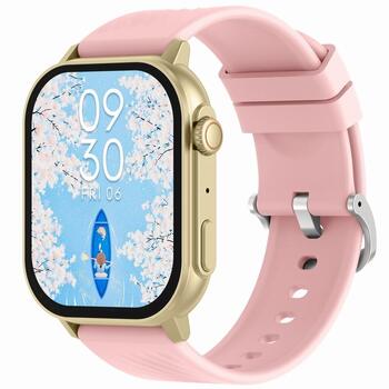 Smartwatch Gravity GT15-7 Силиконовый ремешок + золотой браслет / розовый (GT15-7)