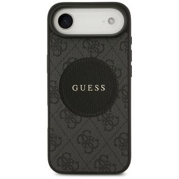 Case Guess 4G Circle Classic Logo MagSafe Aizsargapvalks priekš iPhone Air / melns (GUHMP17MP4PGRSGK)