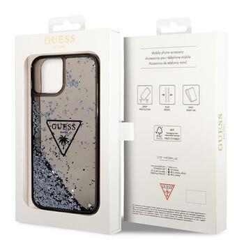 Guess GUHCP14SLFCTPK Liquid Glitter Palm Collection Aizsargapvalks priekš iPhone 14 / 15 / 13 6.1