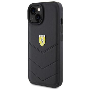 Ferrari Quilted Metal Logo Back Case Защитный Чехол для Apple iPhone 15 (FEHCP15SRDUK)
