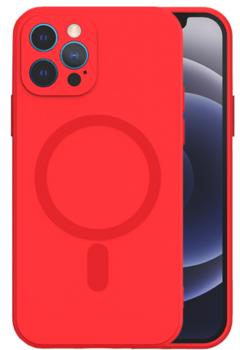 Mocco MagSilicone Soft Back Case Силиконовый чехол для Apple iPhone 14 Pro Kpacный (MO-MAGSI-IPH-14PR-RE)