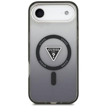 Case Guess IML Gradient Triangle Logo MagSafe Aizsargapvalks priekš iPhone Air / melns (GUHMP17MHGTMLCGK)