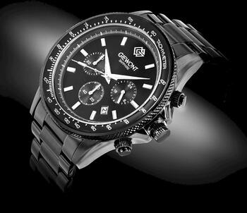 Giewont Vīriešu pulkstenis Chronograph Sapphire GW3520-B1 / melns (GW3520-B1)