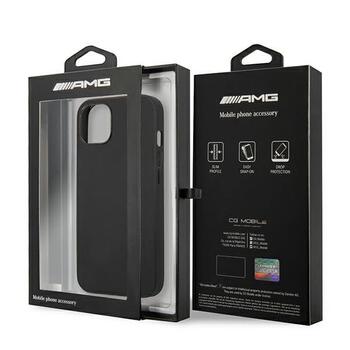 AMG AMHCP13MDOLBK Back Case Кожанный Чехол для телефона Apple iPhone 13 Черный (AMHCP13MDOLBK)