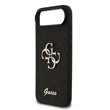 Guess PU Fixed Glitter 4G Metal Logo Case Чехол для Apple iPhone 17 Air (GUHCP17MHG4SGK)