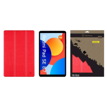 Tactical Book Tri Fold Case Planšetdatoru maciņš priekš Xiaomi Redmi Pad SE 8.7