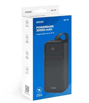 Savio BA-10 Портативное Зарядное Устройство 30000 mAh (BA-10)