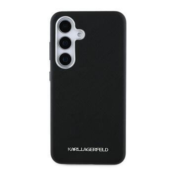 Karl Lagerfeld PU Saffiano Metal Logo and Frame Case Чехол для Samsung Galaxy S25 Plus (KLHMS25MPSAFWMCK)