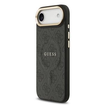 Guess PU Leather 4G Gold Frame MagSafe Case Чехол для Apple iPhone 17 Air (GUHMP17MP4MSEGCK)