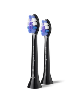 Philips Sensitive HX6052/88 Suporti Elektriskās zobubirstes uzgaļi 2 gab / melns (HX6052/88)