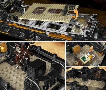 RoGer Pīrātu Kuģa Konstruktora Komplekts Black Pearl 3180gab (5903864977349)