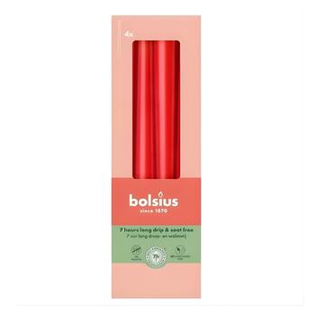 Bolsius Galda Sveces 245/24mm Sarkanas 4gab (37356941)