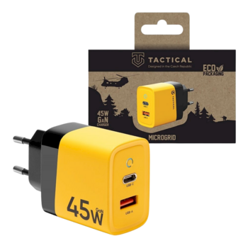Tactical Microgrid GaN Charger Зарядное устройство 45W / жёлтый (TA-57983117437)