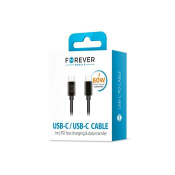Forever USB-C - USB-C 60W Кабель 1m (GSM106367)
