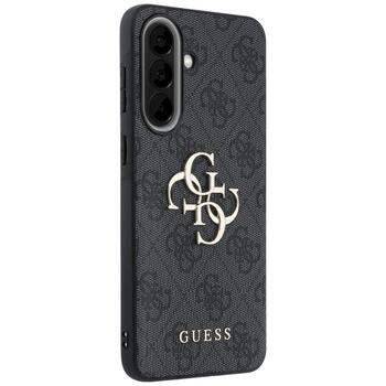 Case Guess Leather 4G Metal Logo Защитный чехол для Samsung Galaxy A57 5G / чёрный (GUHCSA574GMGGR)