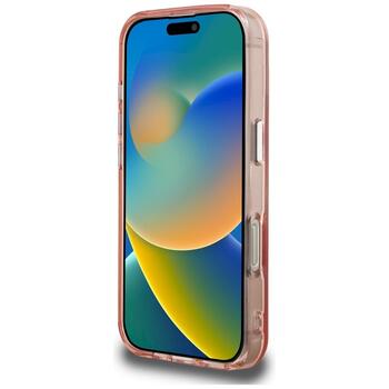 Karl Lagerfeld IML Aquarelle Choupette & Logo Защитный чехол для iPhone 16 Pro / розовый (KLHCP16LHMCHAQP)