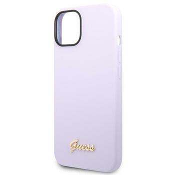 Guess GUHCP14MSLSMU Silicone Vintage Gold Lo Защитный чехол для iPhone 14 Plus / 15 Plus 6.7