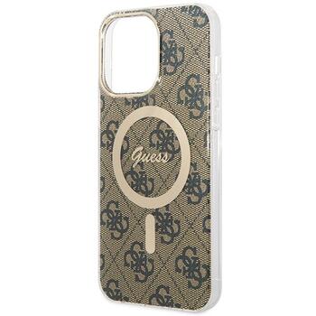 Guess GUHMP15XH4STW Hardcase IML 4G MagSafe Aizsargapvalks priekš iPhone 15 Pro Max 6.7