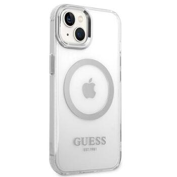 Guess GUHMP14MHTRMS Metal Outline Magsafe Защитный чехол для iPhone 14 Plus / 15 Plus 6.7