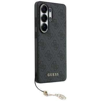 Guess 4G Classic Logo Charm MagSafe Aizsargapvalks priekš Samsung Galaxy S26 Ultra / melns (GUHMS26LGF4GGR)