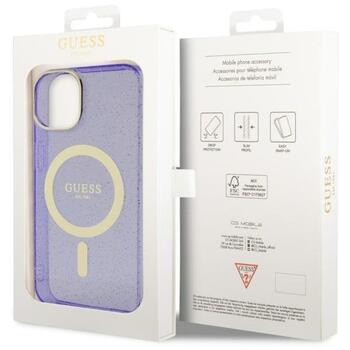 Guess GUHMP14MHCMCGU Hardcase Glitter Gold MagSafe Защитный чехол для iPhone 14 Plus / 15 Plus 6.7