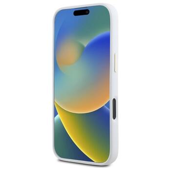 Guess GUHCP16LM4DGPH Silicone Logo Strass 4G Защитный чехол для iPhone 16 Pro 6.3