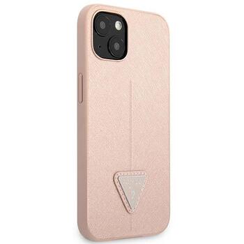 Guess GUHCP14MPSATLP Hardcase Saffiano Triangle Logo Защитный чехол для iPhone 14 Plus / 15 Plus 6.7